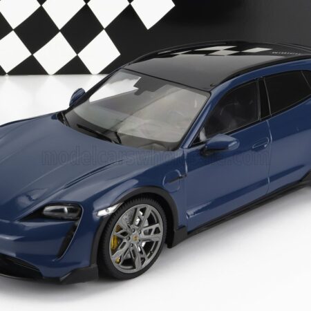 MINICHAMPS 1/18 PORSCHE | TAYCAN TURBO S CROSS TURISMO 2021 | BLUE MET