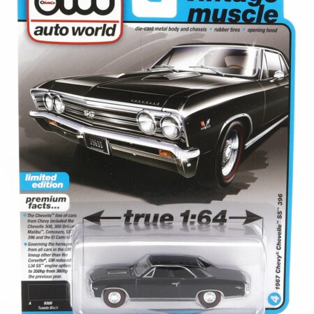 AUTOWORLD 1/64 CHEVROLET | CHEVELLE SS COUPE 1967 | BLACK