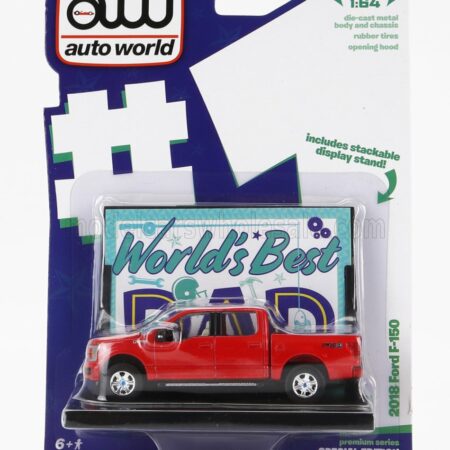 AUTOWORLD 1/64 FORD USA | F-150 PICK-UP 2018 | RED