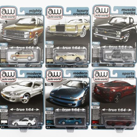 AUTOWORLD 1/64 DODGE | SET ASSORTMENT 6 PIECES | VARIOUS