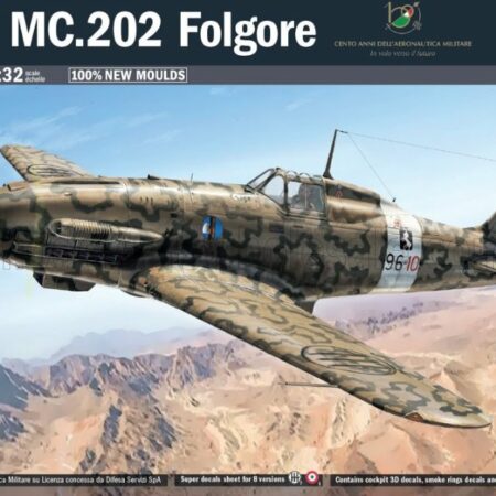 ITALERI 1/32 MACCHI | MC.202 FOLGORE AIRPLANE WWII ITALIA MILITARY (DECAL PER 8 VERSIONI) 1940 | /