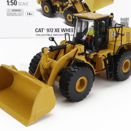 DM-MODELS 1/50 CATERPILLAR | CAT972XE RUSPA GOMMATA - SCRAPER TRACTOR WHEEL LOADER | YELLOW BLACK