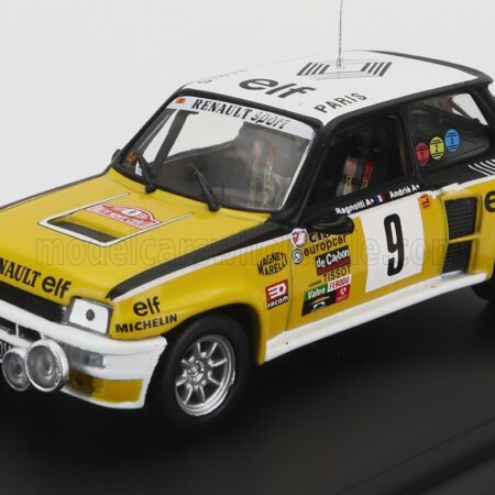 EDICOLA 1/43 RENAULT | R5 TURBO N 9 WINNER RALLY MONTECARLO 1981 JEAN RAGNOTTI - JEAN MARC ANDRIE | YELLOW WHITE BLACK