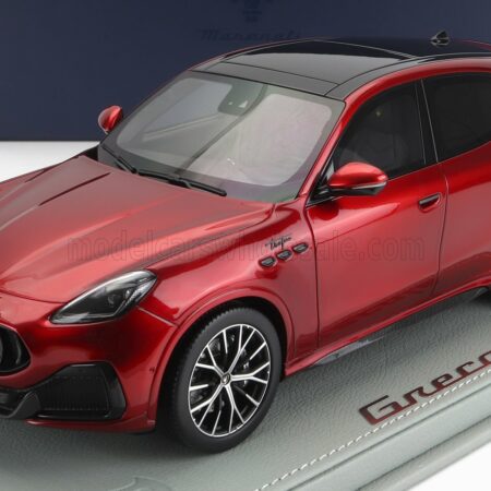 BBR-MODELS 1/18 MASERATI | GRECALE TROFEO SUV 2023 - CON VETRINA - WITH SHOWCASE | ROSSO GRANTURISMO - RED MET