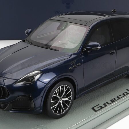 BBR-MODELS 1/18 MASERATI | GRECALE TROFEO SUV 2023 - CON VETRINA - WITH SHOWCASE | BLU NOBILE - BLUE MET