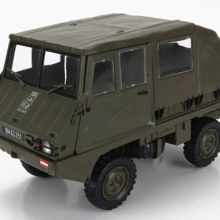 SCHUCO 1/18 STEYR-PUCH | HAFLINGER OBH 1975 | MILITARY GREEN