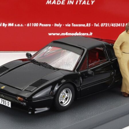 BEST-MODEL 1/43 FERRARI | 308 GTS 1982 - PERSONAL CAR KEKE ROSBERG WITH FIGURE | BLACK