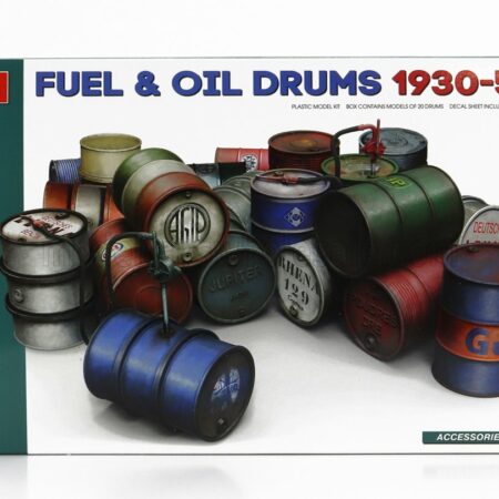 MINIART 1/48 ACCESSORIES | FUEL AND OIL DRUMS 1930-50s | /