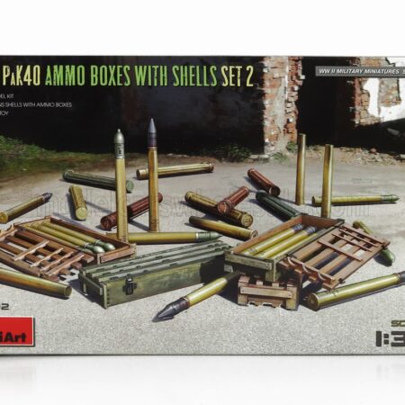 MINIART 1/35 ACCESSORIES | MILITARY 7.5CM PAK40 AMMO BOXES WITH SHELLS SET 2 | /