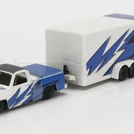 MAISTO 1/64 CHEVROLET | 1500 PICK-UP WITH TRAILER CAR TRANSPORTER + SUBARU BRX 2019 | BLUE WHITE