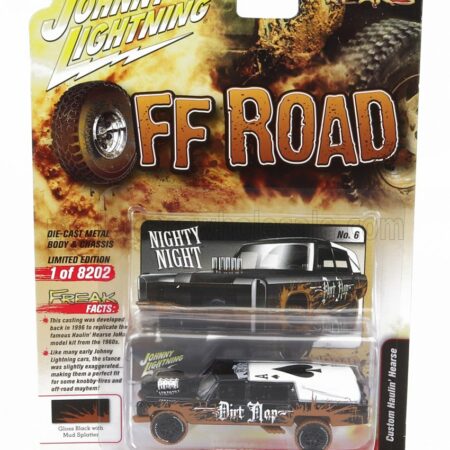 JOHNNY LIGHTNING 1/64 FORD USA | HAULIN HEARSE - CARRO FUNEBRE - FUNERAL CAR OFF ROAD 1970 | BROWN BLACK