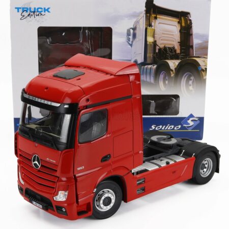 SOLIDO 1/24 MERCEDES BENZ | ACTROS 2 1853 TRACTOR TRUCK 2-ASSI 2019 | RED MET