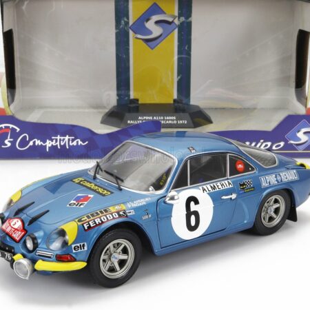 SOLIDO 1/18 RENAULT | ALPINE A110 1600S (night version) N 6 RALLY MONTECARLO 1972 J.CANDRUET - P.PAGANI | BLUE MET