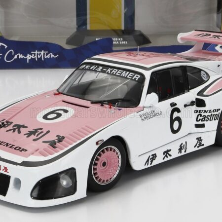 SOLIDO 1/18 PORSCHE | 935K3 TEAM PORSCHE KREMER RACING N 6 WINNER 1000km SUZUKA 1981 B.WOLLEK - H.PESCAROLO | WHITE PINK