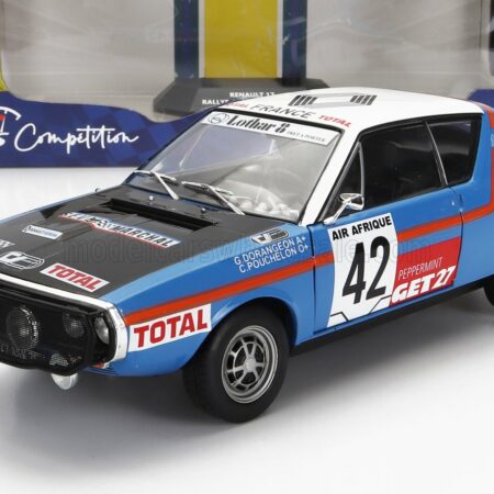 SOLIDO 1/18 RENAULT | R17 MK1 N 42 RALLY ABIDJAN NICE 1976 | BLUE