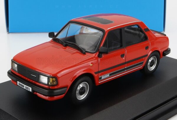 ABREX 1/43 SKODA | 120L BERLINE 4-DOOR 1984 | RED