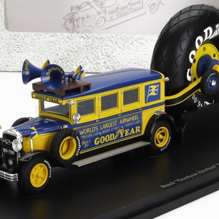 AUTOCULT 1/43 BUICK | GOODYEAR AIRWHEEL PROMOTION AUTOBUS USA 1929 | YELLOW BLUE