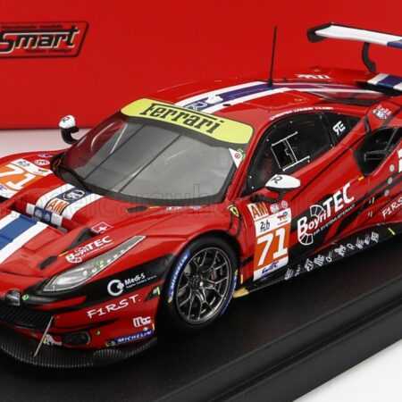 LOOKSMART 1/43 FERRARI | 488 GTE EVO 3.9L TURBO V8 TEAM SPIRIT OF RACE N 71 24h LE MANS 2022 F.DEZOTEUX - P.RAGUES - G.AUBRY | RED