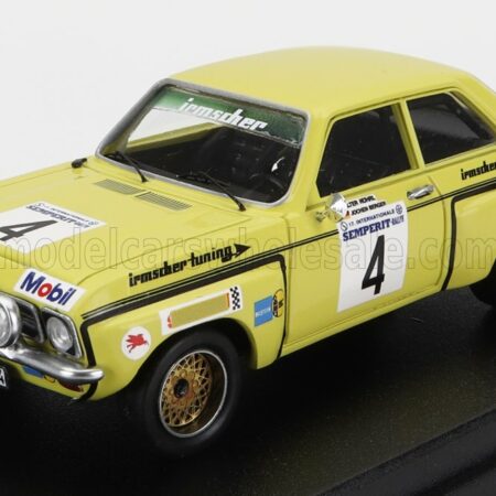 TROFEU 1/43 OPEL | ASCONA (night version) N 4 2nd RALLY SEMPERIT 1973 W.ROHRL - J.BERGER | YELLOW