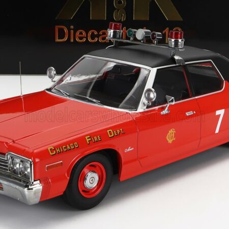 KK-SCALE 1/18 DODGE | MONACO N 7 CHICAGO FIRE ENGINE DEPARTMENT 1974 | RED BLACK