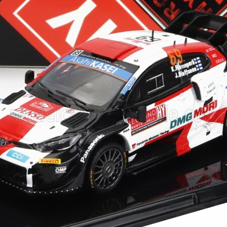 IXO-MODELS 1/43 TOYOTA | YARIS GR RALLY1 TEAM TOYOTA GAZOO RACING WRT N 69 4th RALLY MONTECARLO 2022 K.ROVANPERA - J.HALTTUNEN | WHITE RED BLACK