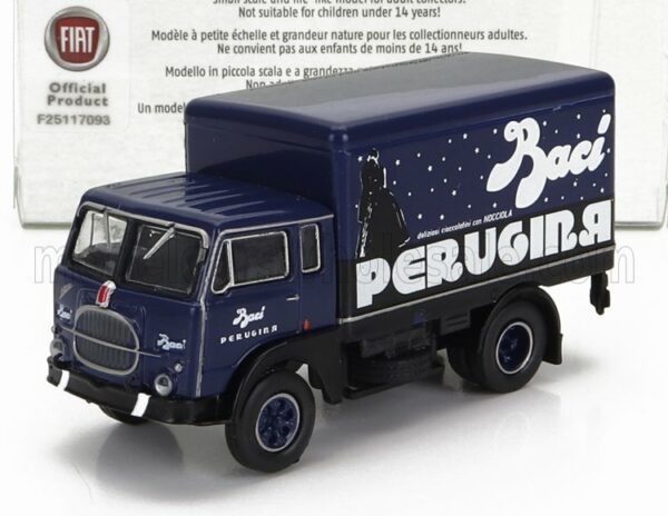 BREKINA PLAST 1/87 FIAT | 642 TRUCK CASSONATO PERUGINA 1962 | BLUE