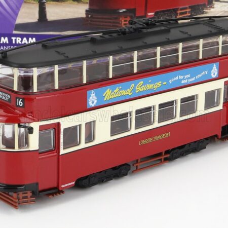 CORGI 1/76 TRAM | FELTHAM LONDON 1951 | RED CREAM