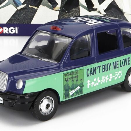 CORGI 1/36 AUSTIN | LONDON TAXI LTI TX4 2007 - THE BEATLES - CAN'T BUY ME LOVE | BLUE GREEN