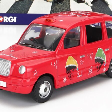 CORGI 1/36 AUSTIN | LONDON TAXI LTI TX4 2007 - THE BEATLES - CHRISTMAS TAXI | DARK PINK