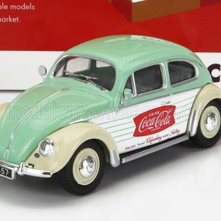 CORGI 1/43 VOLKSWAGEN | BEETLE MAGGIOLINO COCA-COLA 1951 | GREEN WHITE BEIGE