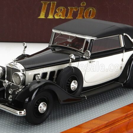 ILARIO-MODEL 1/43 HORCH | 780 SPORT CABRIOLET CLOSED 1933 | WHITE BLACK