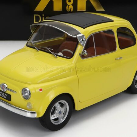 KK-SCALE 1/12 FIAT | 500 F CUSTOM WITH ABARTH RIMS 1968 | YELLOW