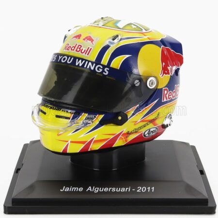 EDICOLA 1/5 HELMET | F1  CASCO - TORO ROSSO	STR6 N 19 SEASON 2011 JAIME ALGUERSUARI | YELLOW BLACK