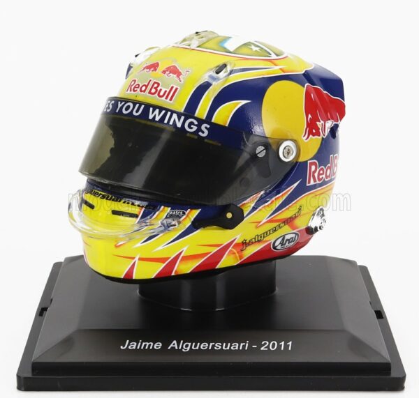 EDICOLA 1/5 HELMET | F1  CASCO - TORO ROSSO	STR6 N 19 SEASON 2011 JAIME ALGUERSUARI | YELLOW BLACK