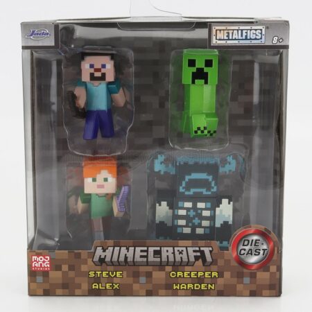 JADA 1/50 FIGURES | SET 4X MINECRAFT METAL NANO FIGURE VIDEOGAME - CM. 5.0 | VARIOUS