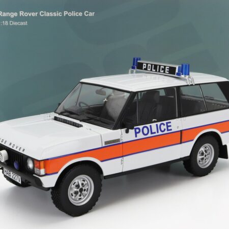 ALMOST-REAL 1/18 LAND ROVER | RANGE ROVER POLICE 1980 | WHITE ORANGE BLUE