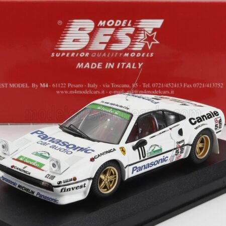 BEST-MODEL 1/43 FERRARI | 308 GTB Gr.4 N 10 12th RALLY COLLINE DI ROMAGNA 1982 TOGNANA - DE ANTONI | WHITE GREEN