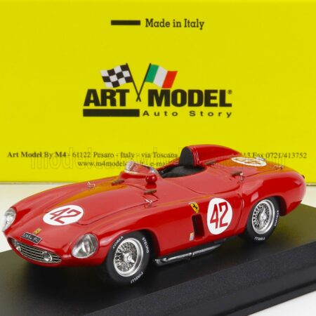 ART-MODEL 1/43 FERRARI | 750 MONZA SPIDER sn0530M N 42 2nd TUNISI BELVEDERE GP 1955 L.BORDONARO | RED