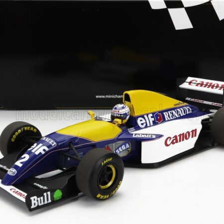 MINICHAMPS 1/18 WILLIAMS | F1  FW15C RENAULT N 2 WORLD CHAMPION SEASON 1993 ALAIN PROST | BLUE YELLOW WHITE