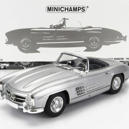 MINICHAMPS 1/18 MERCEDES BENZ | 300SL ROADSTER SPIDER (W198) 1957 | SILVER