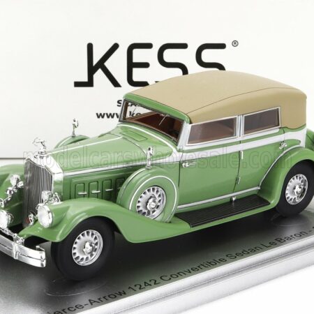 KESS-MODEL 1/43 PIERCE ARROW | 124 CONVERTIBLE BERLINE SEDAN LE BARON CLOSED 1933 | LIGHT GREEN