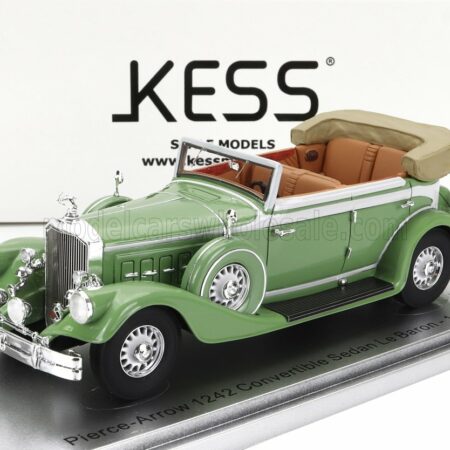 KESS-MODEL 1/43 PIERCE ARROW | 124 CONVERTIBLE BERLINE SEDAN LE BARON OPEN 1933 | LIGHT GREEN