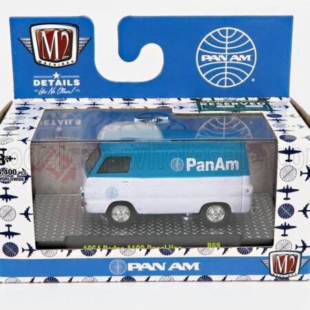 M2-MACHINES 1/64 DODGE | A100 VAN PANEL CUSTOM 1964 | WHITE BLUE