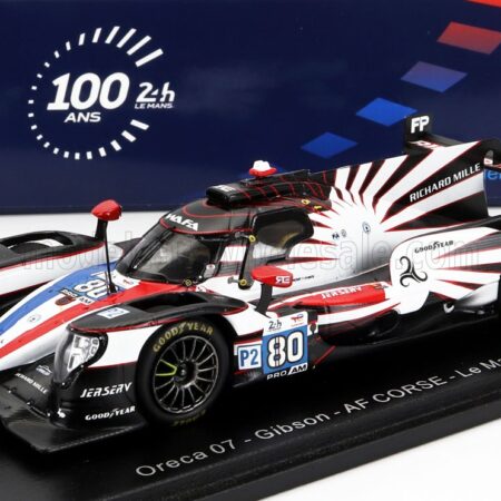 SPARK-MODEL 1/43 ORECA | 07 GIBSON GK428 4.2L V8 TEAM AF CORSE N 80 24h LE MANS 2023 B.BARNICOAT - N.NATO - F.PERRODO | WHITE BLACK