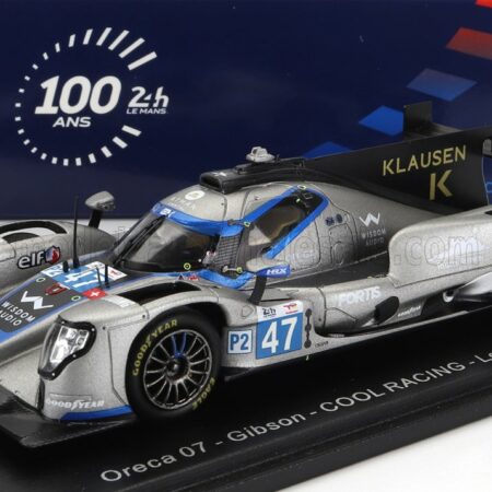 SPARK-MODEL 1/43 ORECA | 07 GIBSON GK428 4.2L V8 TEAM COOL RACING N 47 24h LE MANS 2023 R.DE GERUS - V.LOMKO - S.PAGENAUD | GREY WHITE BLACK