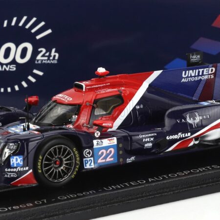 SPARK-MODEL 1/43 ORECA | 07 GIBSON GK428 4.2L V8 TEAM UNITED AUTOSPORTS N 22 24h LE MANS 2023 F.ALBUQUERQUE - P.HANSON - F.LUBIN | BLUE RED