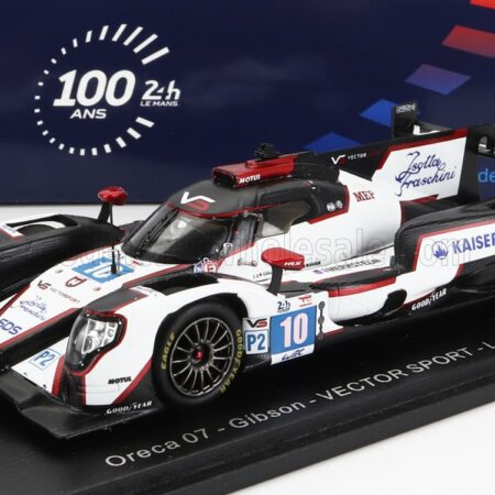 SPARK-MODEL 1/43 ORECA | 07 GIBSON GK428 4.2L V8 TEAM VECTOR SPORT N 10 24h LE MANS 2023 G.AUBRY - R.CULLEN - M.KAISER | WHITE BLACK