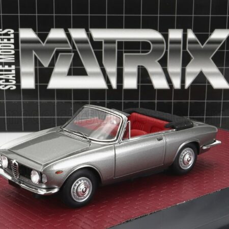 MATRIX SCALE MODELS 1/43 ALFA ROMEO | GIULIA GTC CABRIOLET OPEN 1964 | SILVER