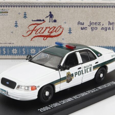 GREENLIGHT 1/43 FORD USA | CROWN VICTORIA POLICE INTERCEPTOR ATLANTA POLICE 2009 - BABY DRIVE | WHITE