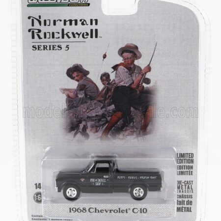 GREENLIGHT 1/64 CHEVROLET | C-10 PICK-UP 1968 | BLACK